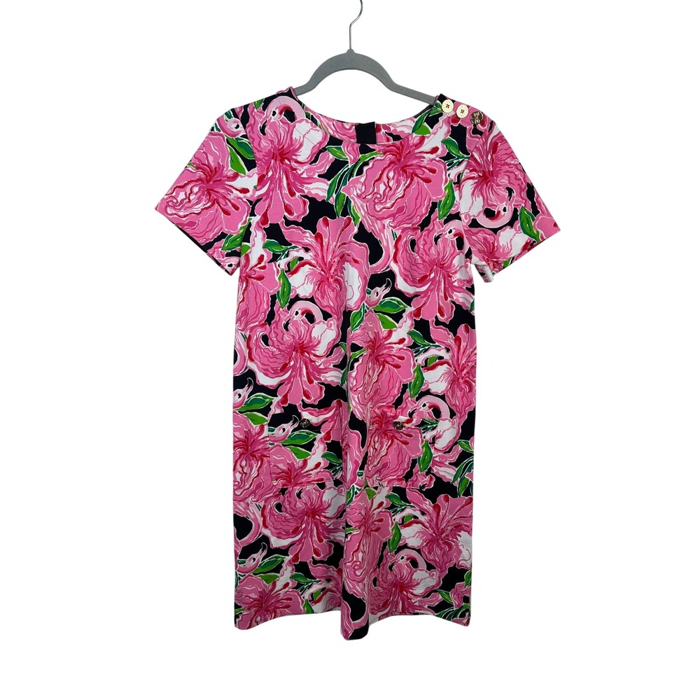 Lilly Pulitzer Mattison Dress Women S Pink NWT Floral Flamingo Shift